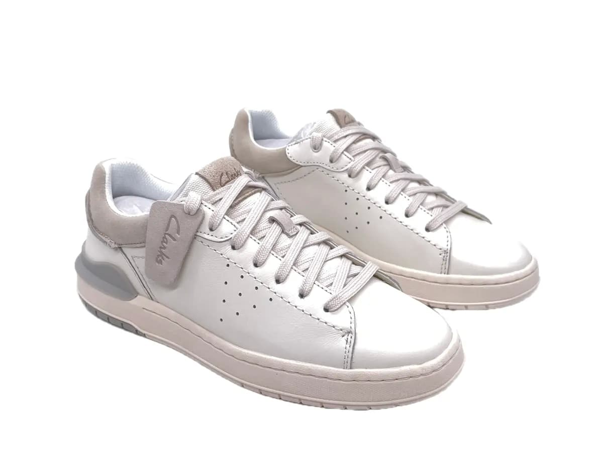 CLARKS COURTLITE 2 RUN Sneakers Uomo Off White in Sneaker casual Calzature Durello - Agna, commercioVirtuoso.it