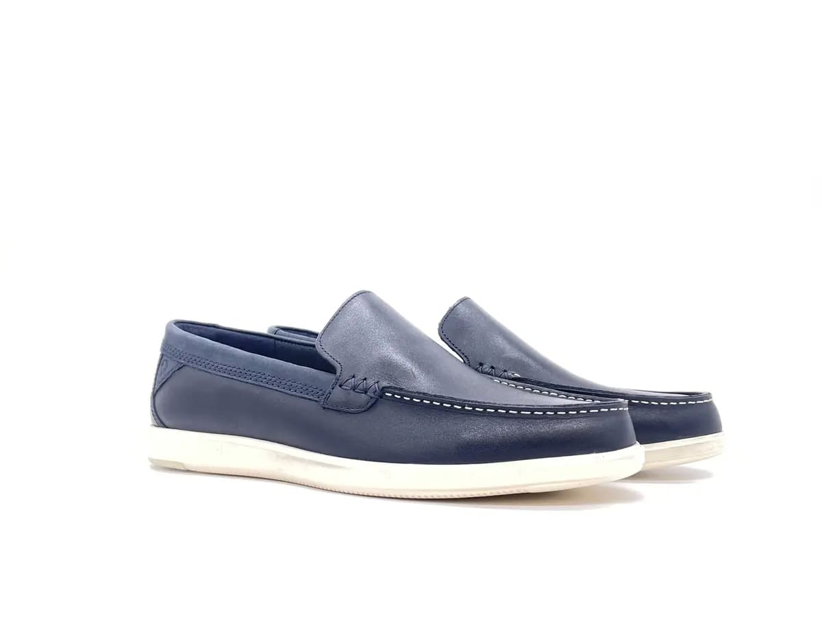 CLARKS BRATTON LOAFER Mocassino Uomo pelle Navy - 5