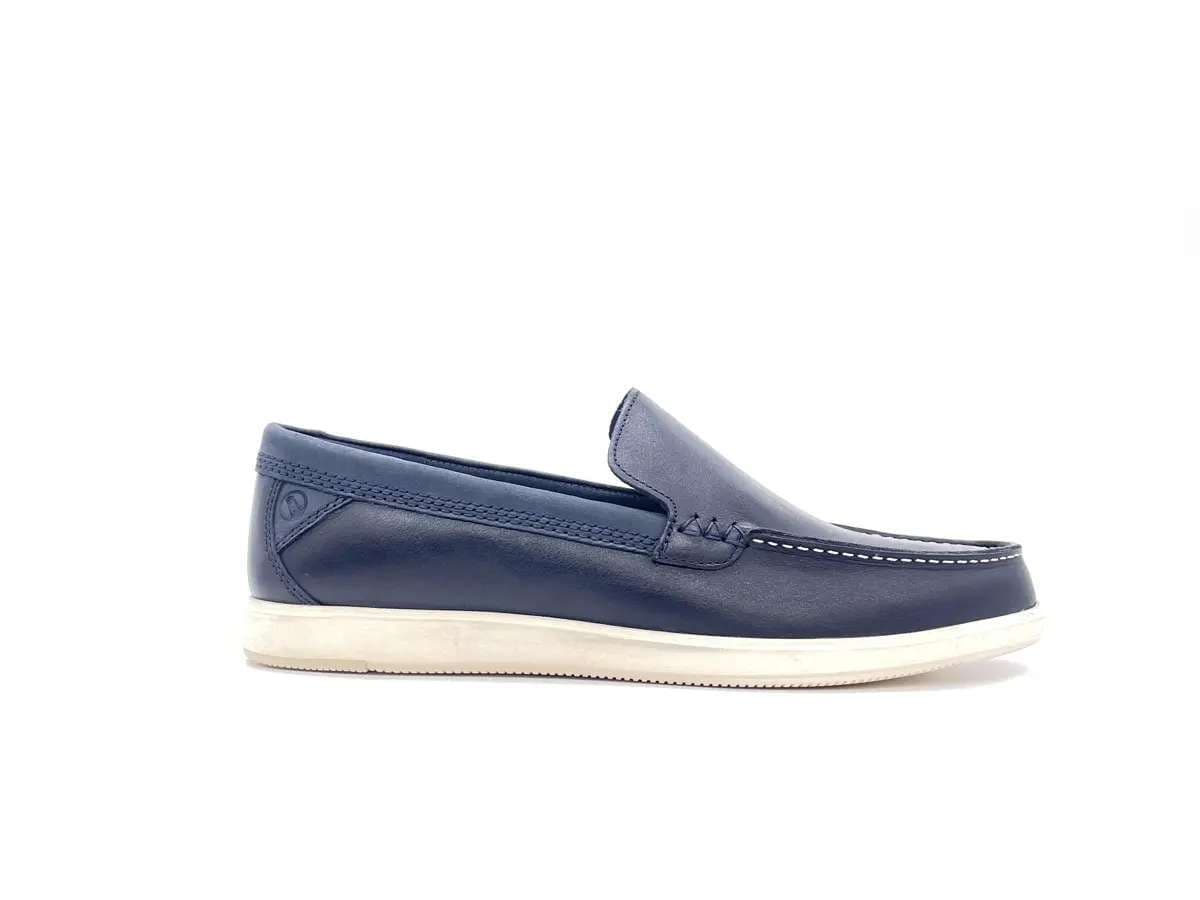 CLARKS BRATTON LOAFER Mocassino Uomo pelle Navy in Loafer e mocassini Calzature Durello - Agna, commercioVirtuoso.it