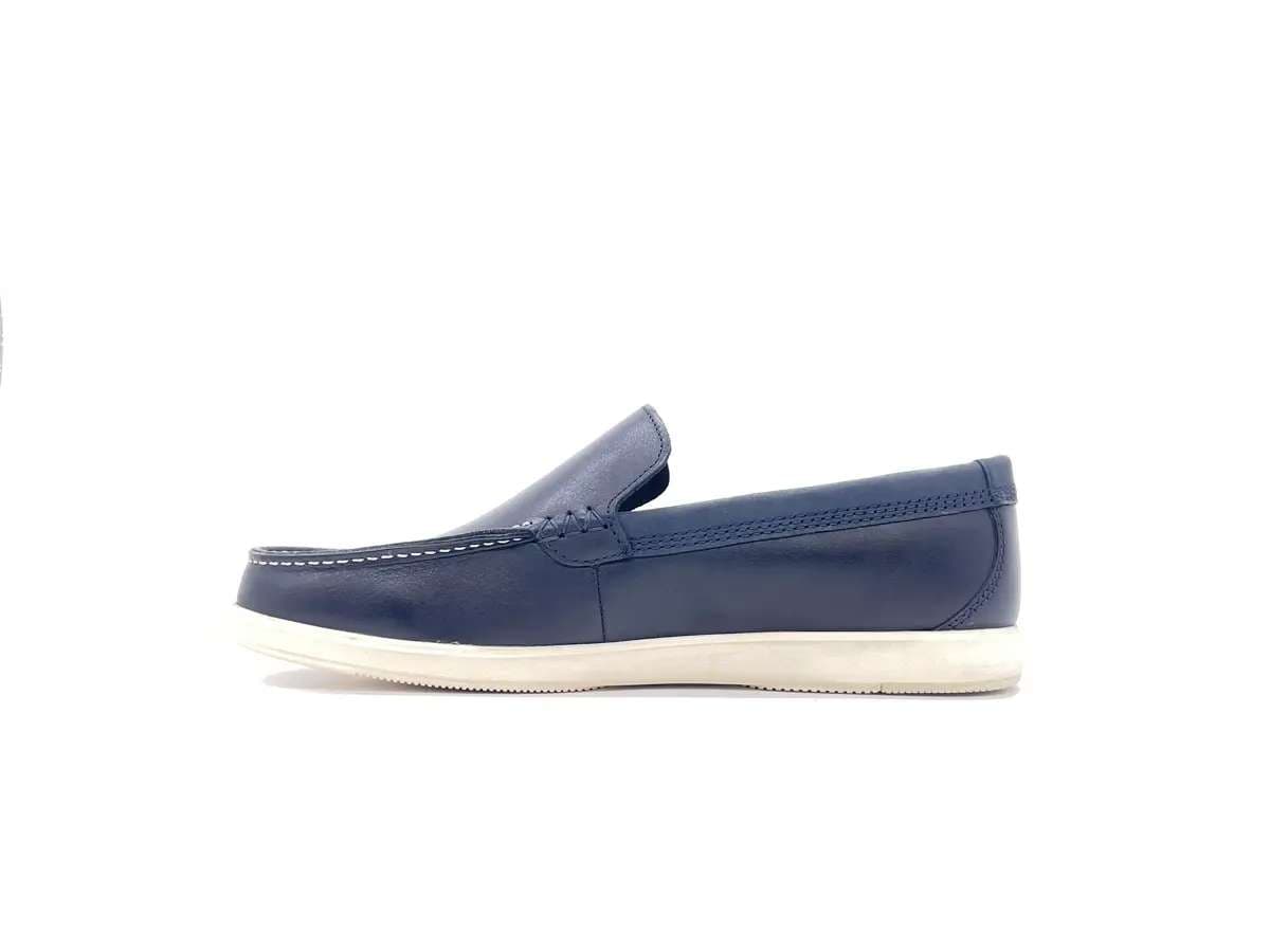 CLARKS BRATTON LOAFER Mocassino Uomo pelle Navy in Loafer e mocassini Calzature Durello - Agna, commercioVirtuoso.it
