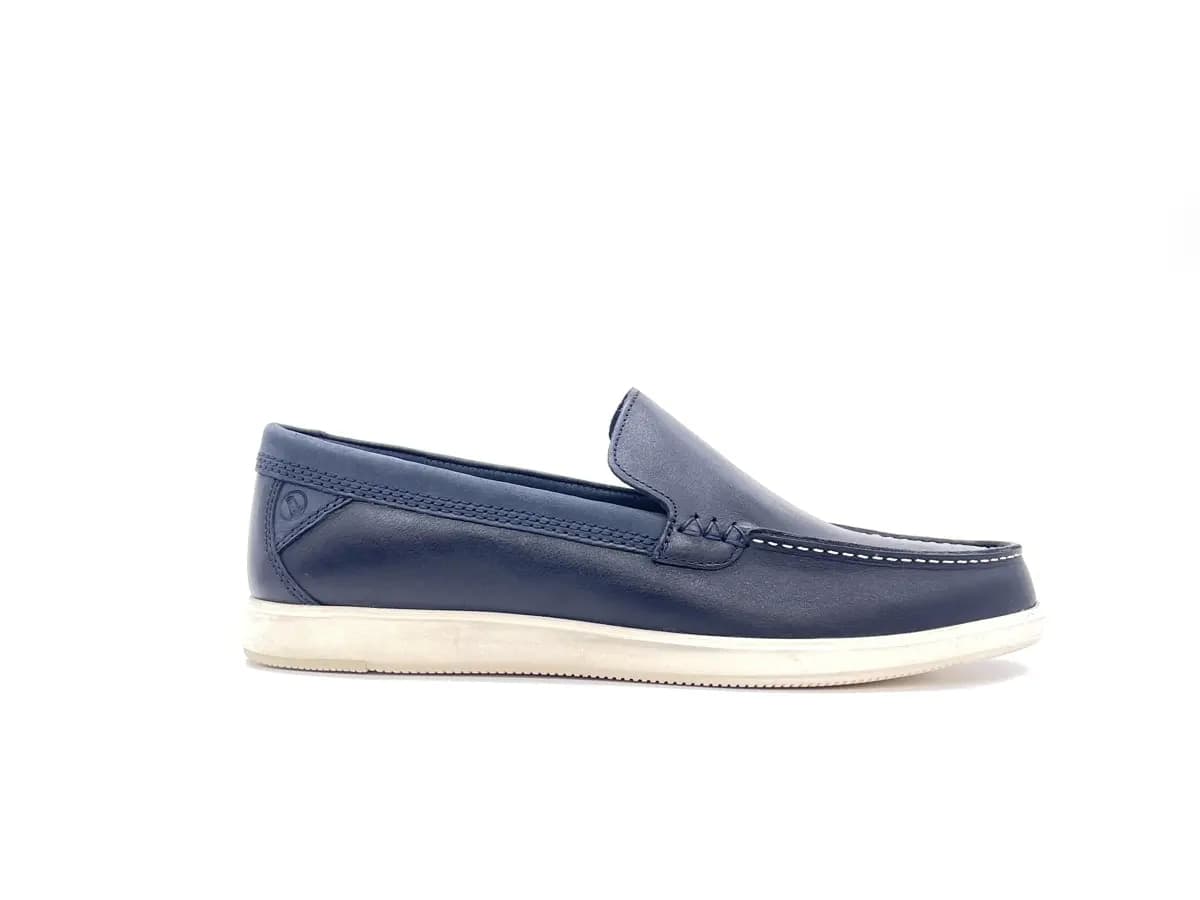 CLARKS BRATTON LOAFER Mocassino Uomo pelle Navy in Loafer e mocassini Calzature Durello - Agna, commercioVirtuoso.it