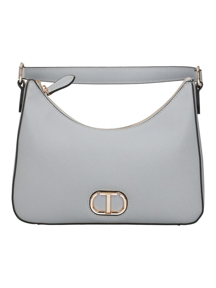 TWINSET Borsa hobo 241TB7125 in saffiano azzurro carta da zucchero - 4