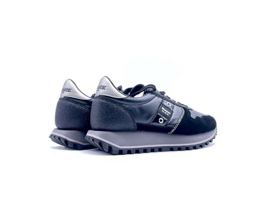 BLAUER Sneakers Donna Millen Nero in Sneaker casual Calzature Durello - Agna, commercioVirtuoso.it