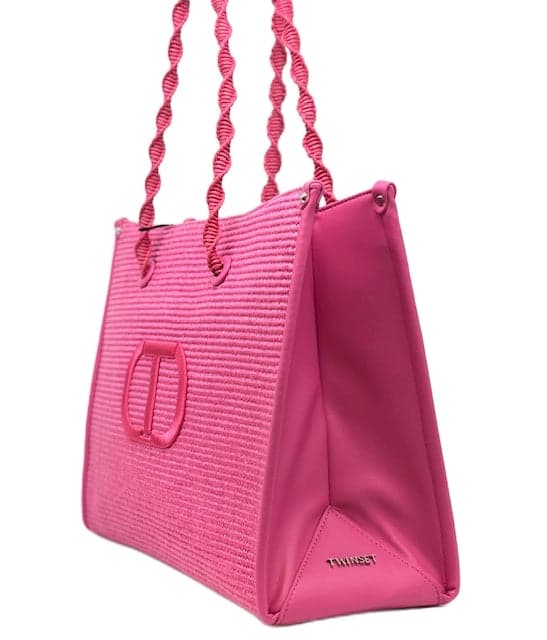 TWINSET Borsa Shopping Rosa Shock in Borse a mano Calzature Durello - Agna, commercioVirtuoso.it