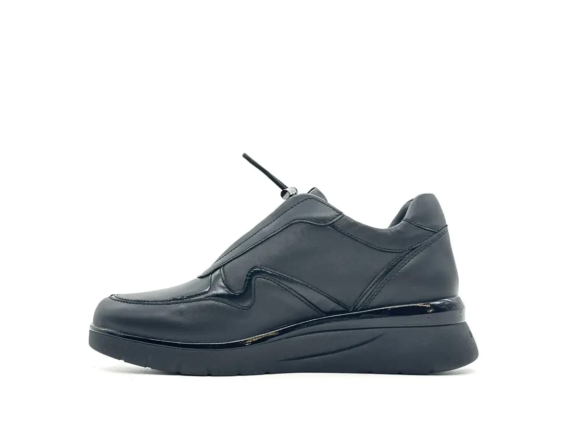 Stonefly sneaker donna pelle nera comfort suola ammortizzata casual in Sneaker casual Calzature Durello - Agna, commercioVirtuoso.it