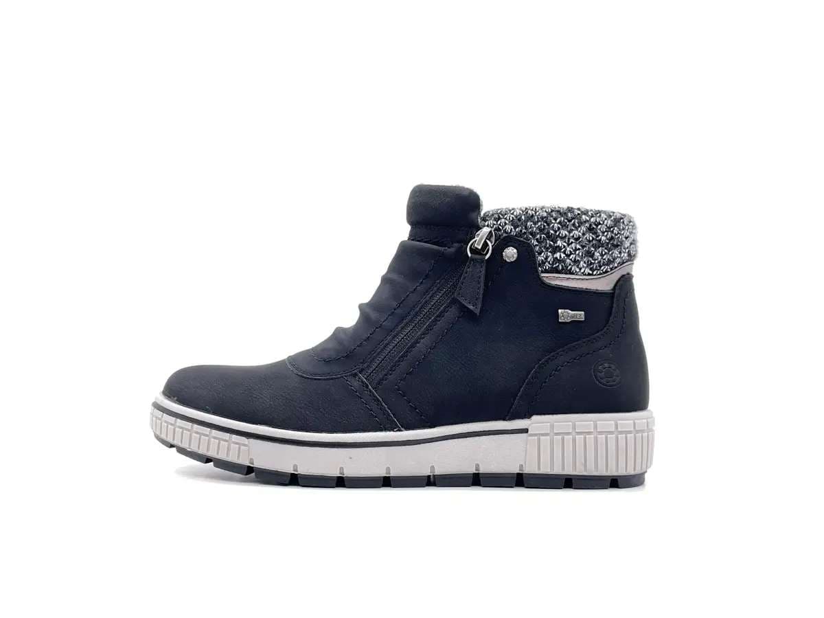 Relife scarponcini donna pelle nera doppia zip imbottiti comfort invernali in Stivali Calzature Durello - Agna, commercioVirtuoso.it