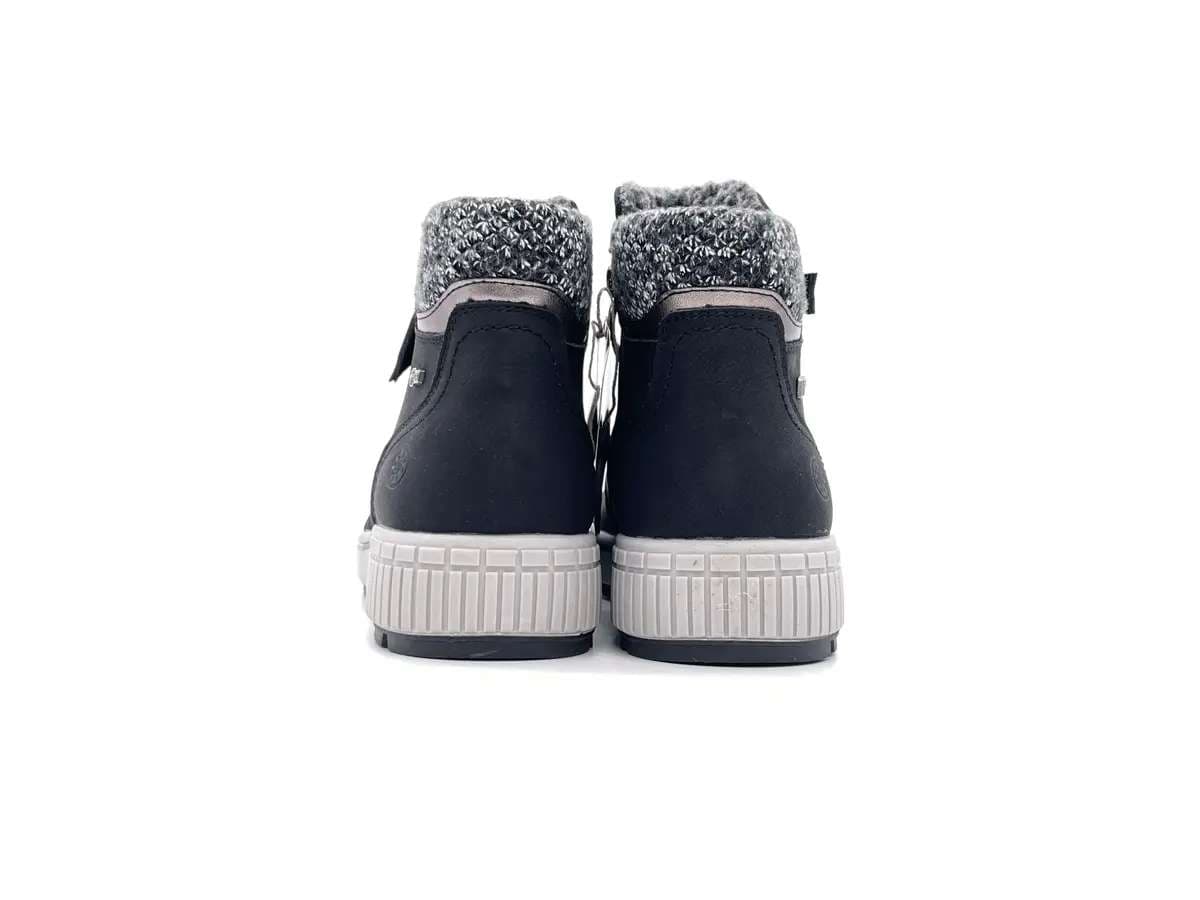 Relife scarponcini donna pelle nera doppia zip imbottiti comfort invernali in Stivali Calzature Durello - Agna, commercioVirtuoso.it