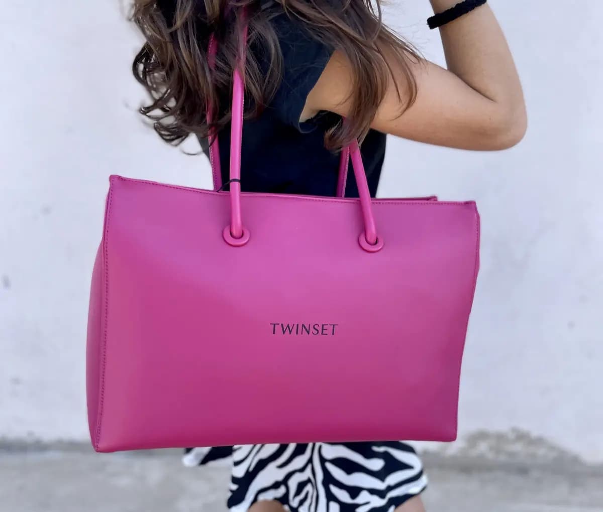 TWINSET Borsa Shopper fucsia - 4