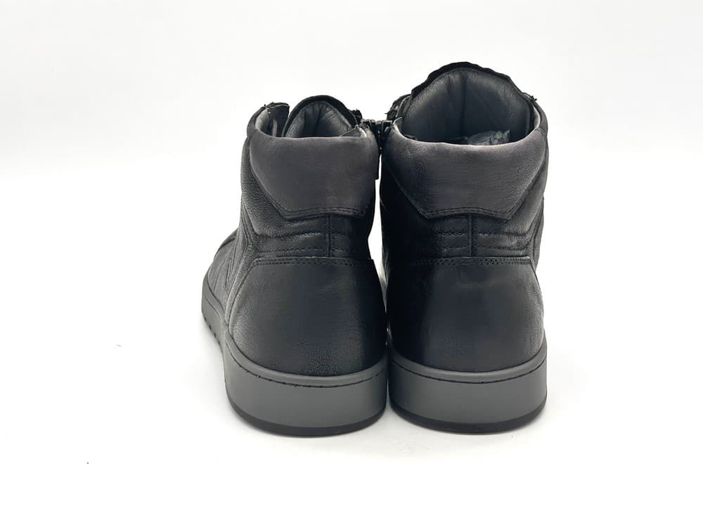 NERO GIARDINI Sneakers alta uomo in Pelle colore nero in Sneaker casual Calzature Durello - Agna, commercioVirtuoso.it