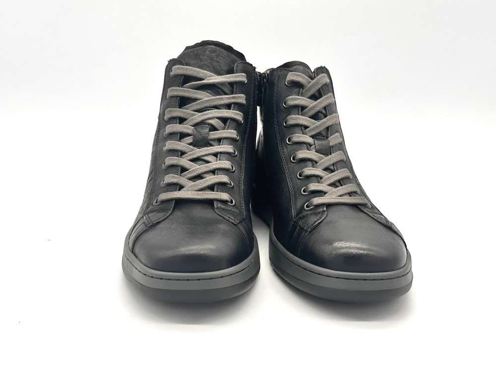 NERO GIARDINI Sneakers alta uomo in Pelle colore nero in Sneaker casual Calzature Durello - Agna, commercioVirtuoso.it