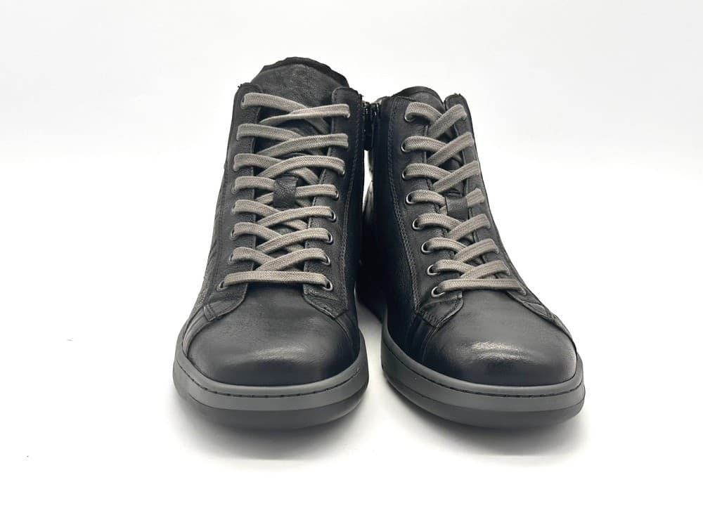 NERO GIARDINI Sneakers alta uomo in Pelle colore nero in Sneaker casual Calzature Durello - Agna, commercioVirtuoso.it