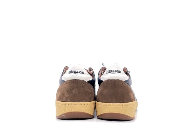 BLAUER Sneakers Uomo Murray Brown Navy in Sneaker casual Calzature Durello - Agna, commercioVirtuoso.it
