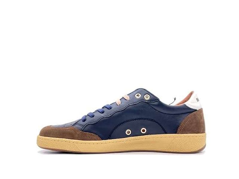 BLAUER Sneakers Uomo Murray Brown Navy in Sneaker casual Calzature Durello - Agna, commercioVirtuoso.it