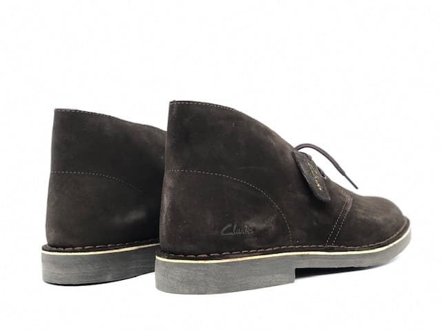 Clarks Desert Boot uomo in pelle scamosciata marrone scuro - 5