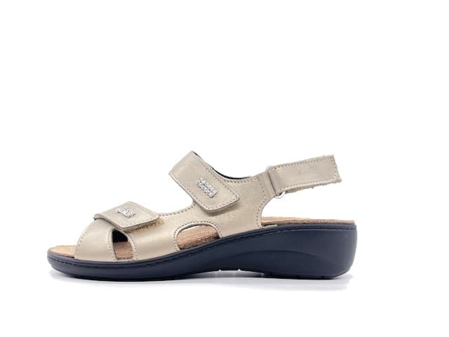GRUNLAND Sandali Donna Esta Platino in Infradito e ciabatte da spiaggia Calzature Durello - Agna, commercioVirtuoso.it