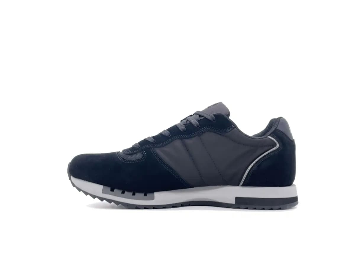 BLAUER Sneakers uomo QUEENS05 in camoscio e tessuto black in Sneaker casual Calzature Durello - Agna, commercioVirtuoso.it