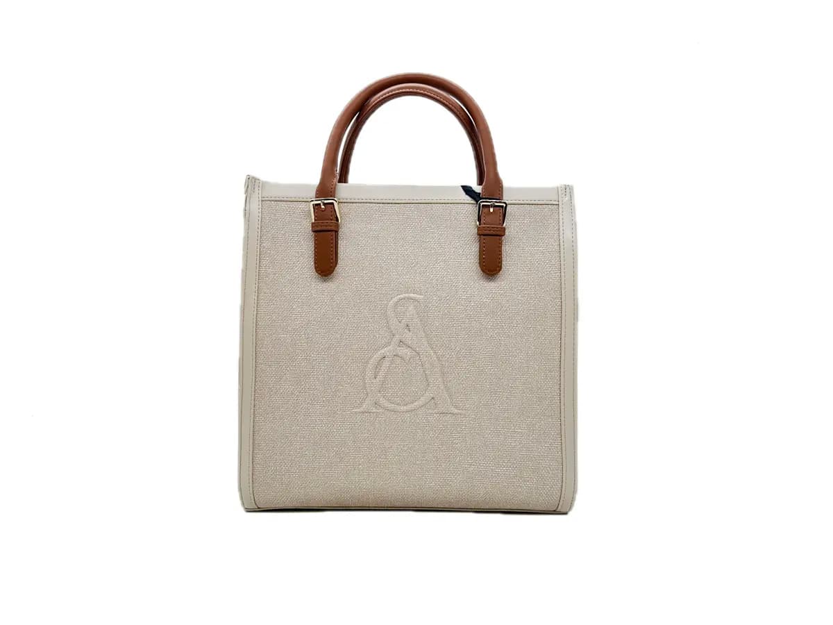 L'ATELIER DU SAC Borsa a mano donna RIVE GAUCHE BLANCHE Beige - 6