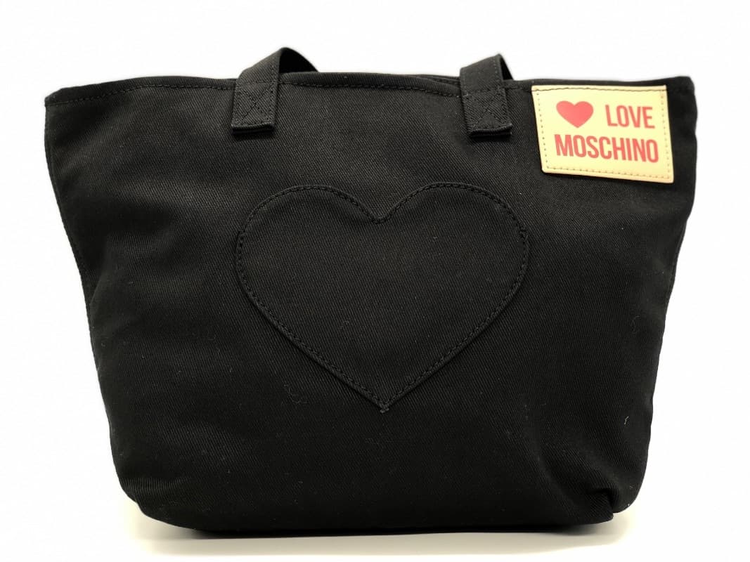 LOVE MOSCHINO borsa donna denim nero small - 5