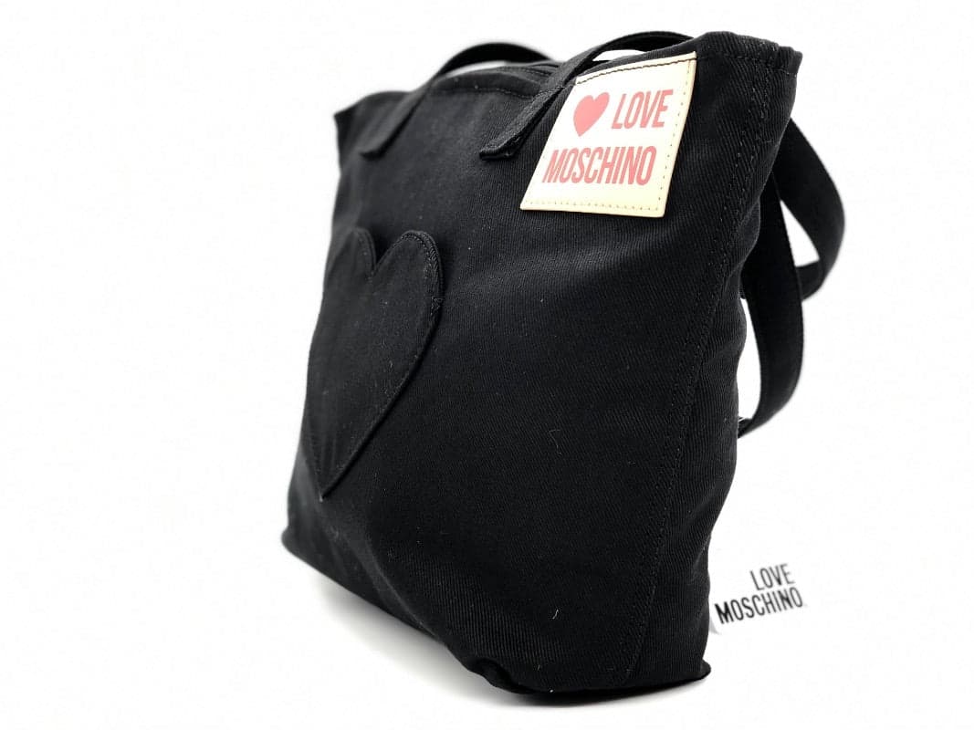 LOVE MOSCHINO borsa donna denim nero small in Borse a spalla Calzature Durello - Agna, commercioVirtuoso.it