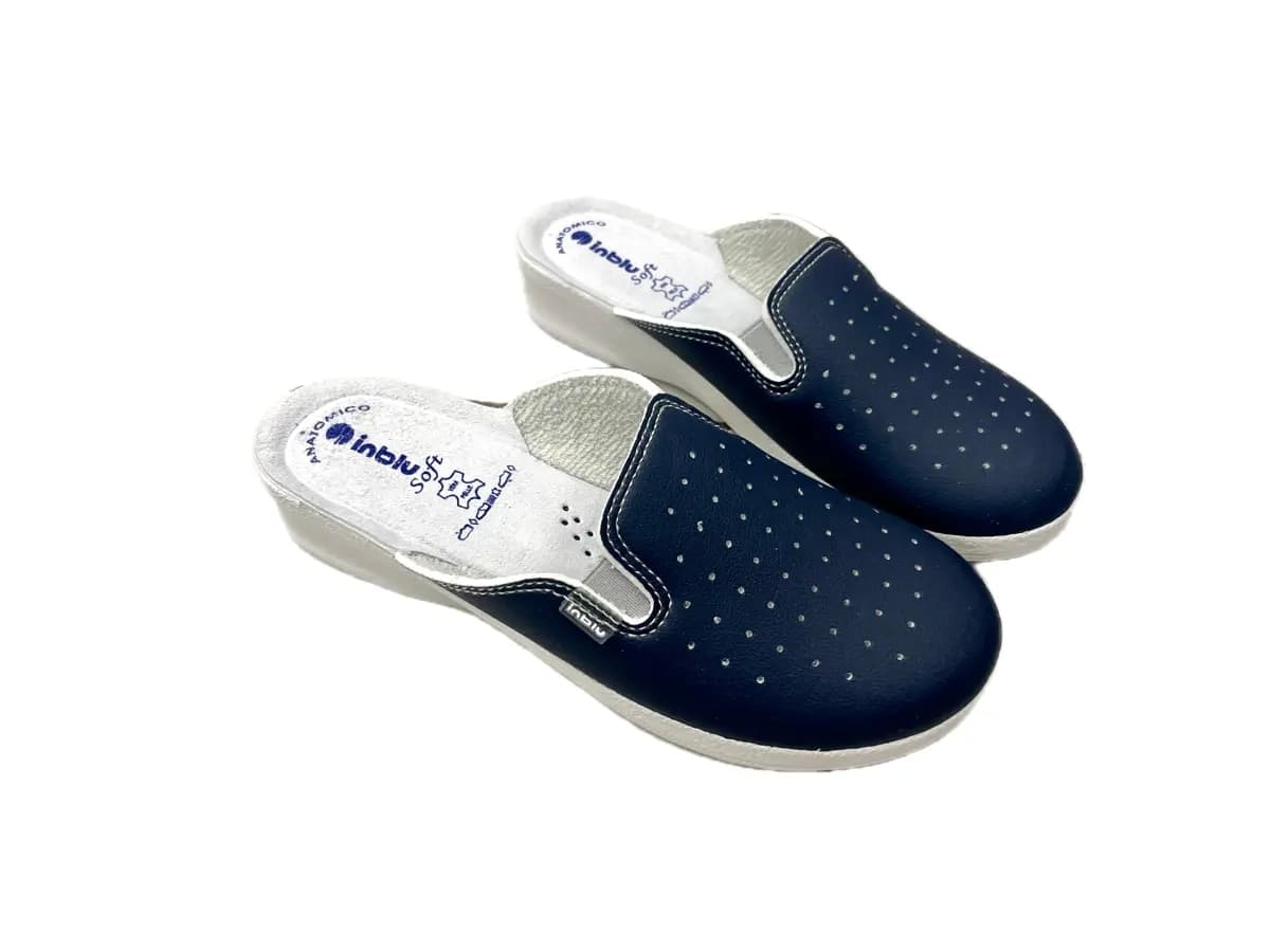 INBLU Ciabatta chiusa con elastici donna blu in Pantofole Calzature Durello - Agna, commercioVirtuoso.it