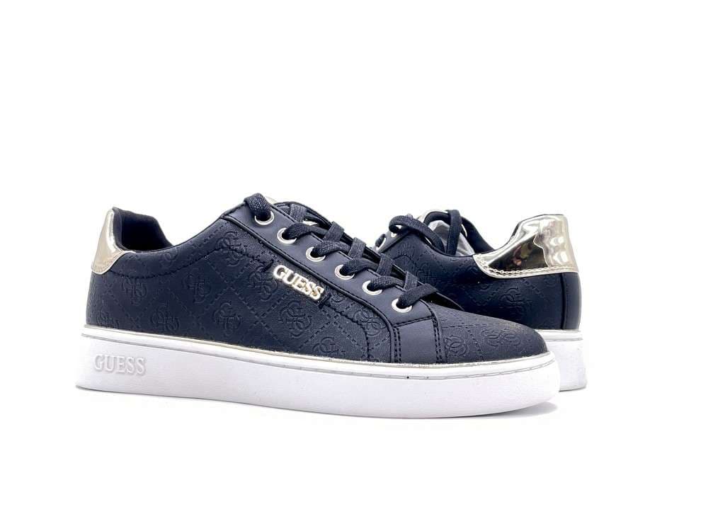 GUESS Sneakers Donna Nero Gold in Sneaker casual Calzature Durello - Agna, commercioVirtuoso.it