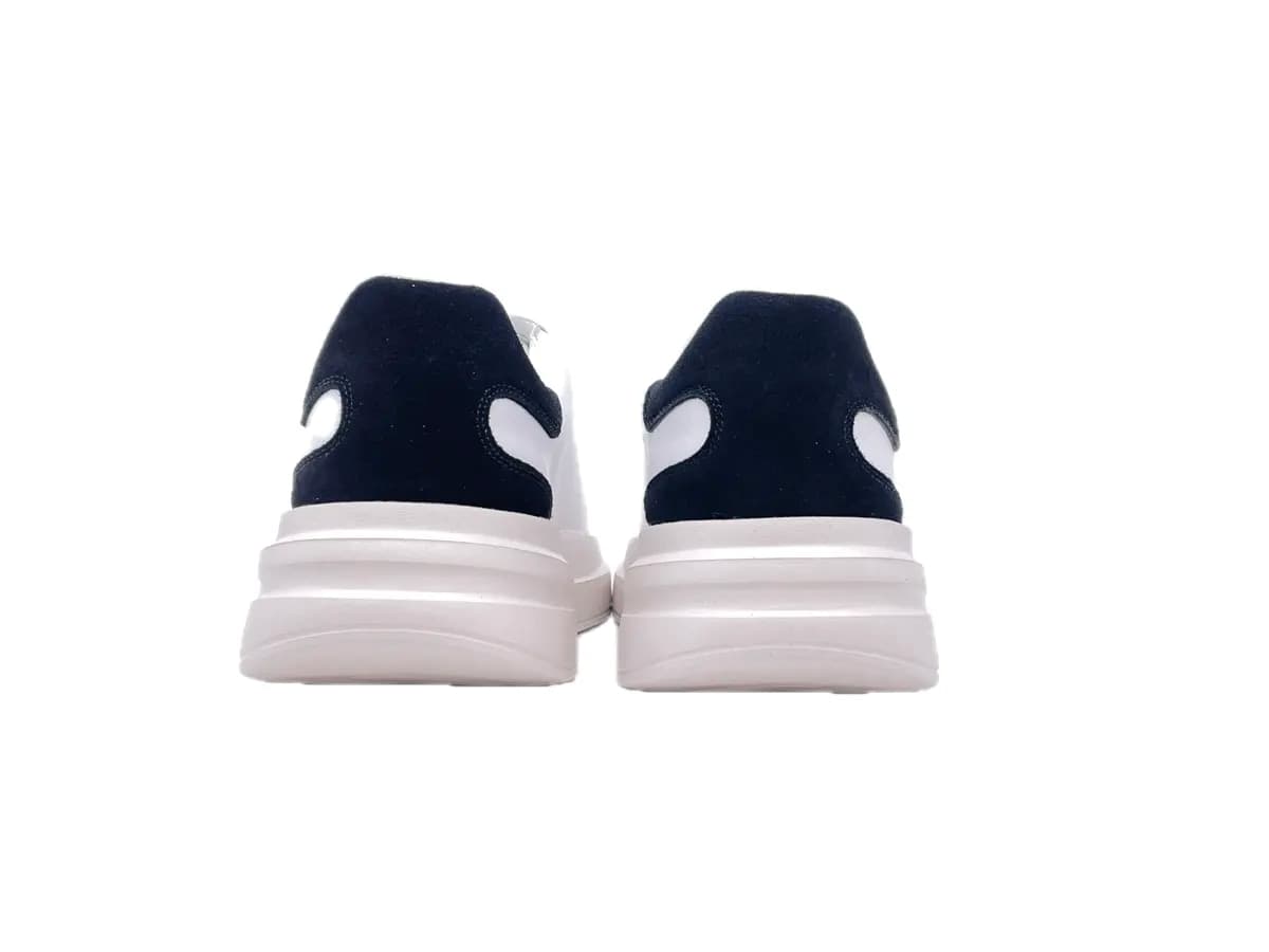 GUESS Sneakers Uomo white black con stringhe logate in Sneaker casual Calzature Durello - Agna, commercioVirtuoso.it