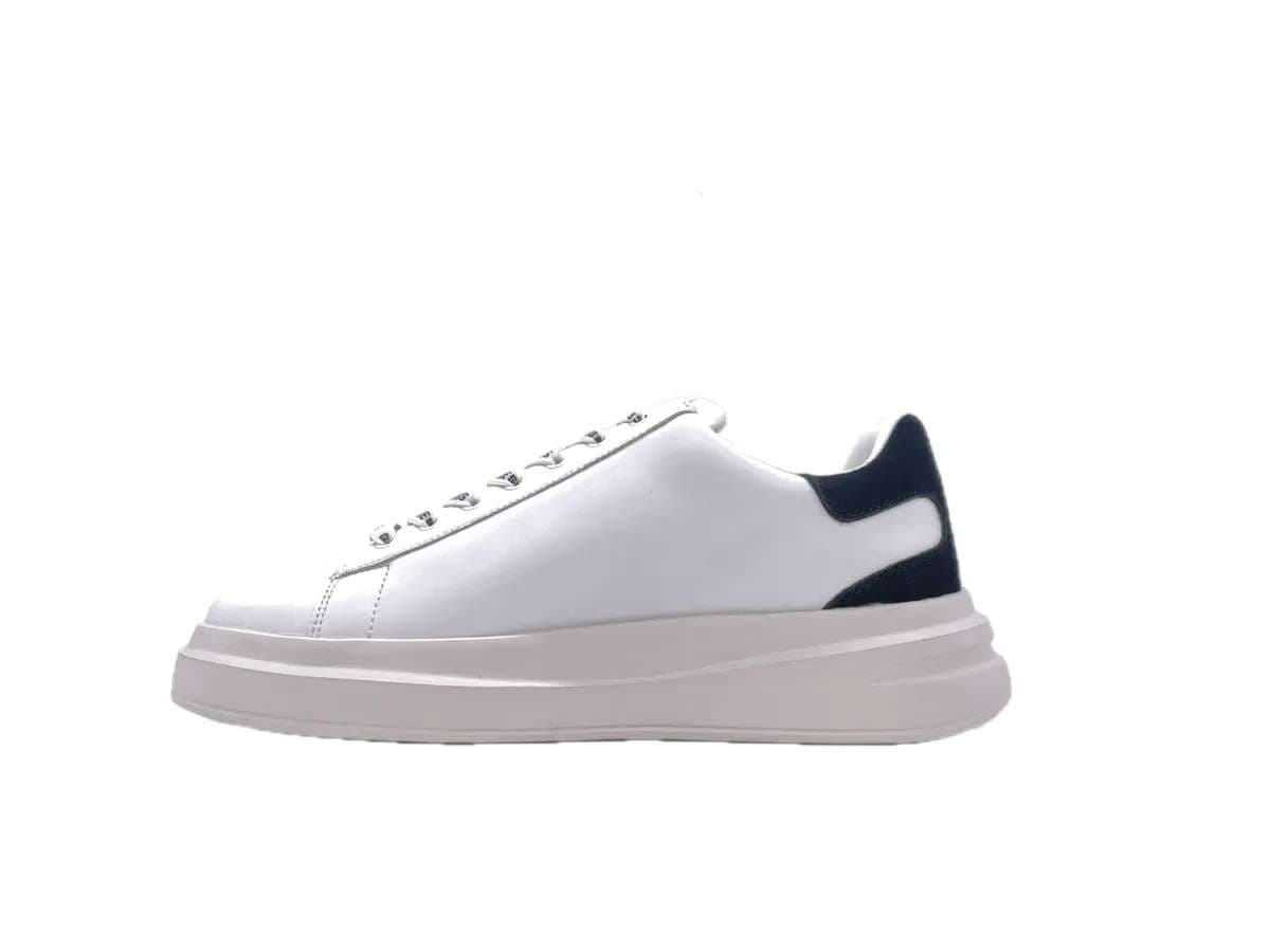 GUESS Sneakers Uomo white black con stringhe logate in Sneaker casual Calzature Durello - Agna, commercioVirtuoso.it