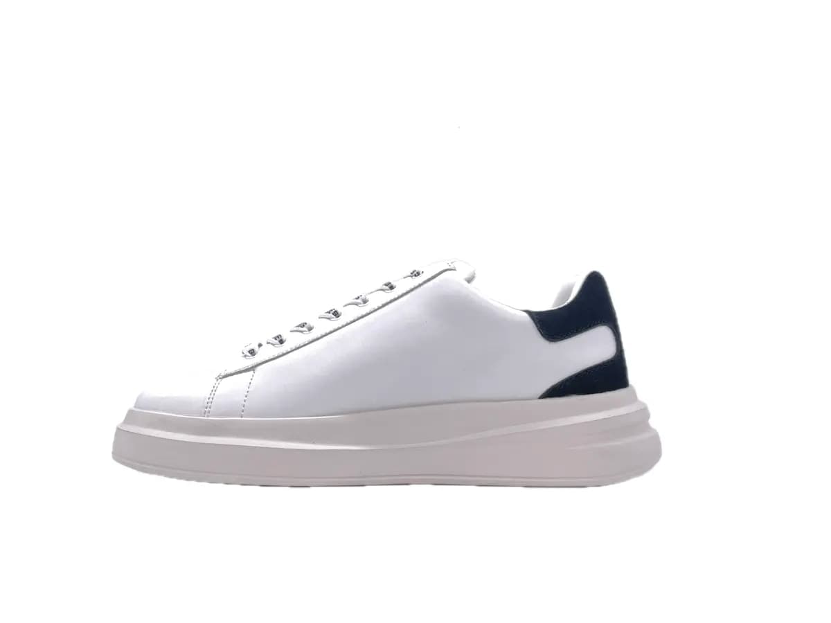 GUESS Sneakers Uomo white black con stringhe logate in Sneaker casual Calzature Durello - Agna, commercioVirtuoso.it