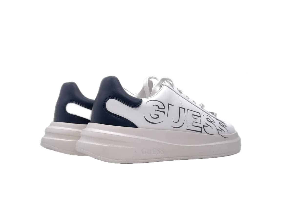 GUESS Sneakers Uomo White Black in Sneaker casual Calzature Durello - Agna, commercioVirtuoso.it