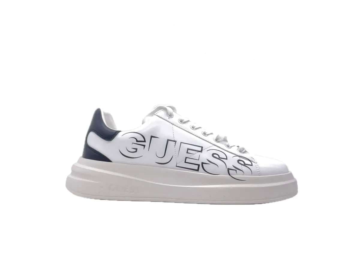 GUESS Sneakers Uomo White Black in Sneaker casual Calzature Durello - Agna, commercioVirtuoso.it
