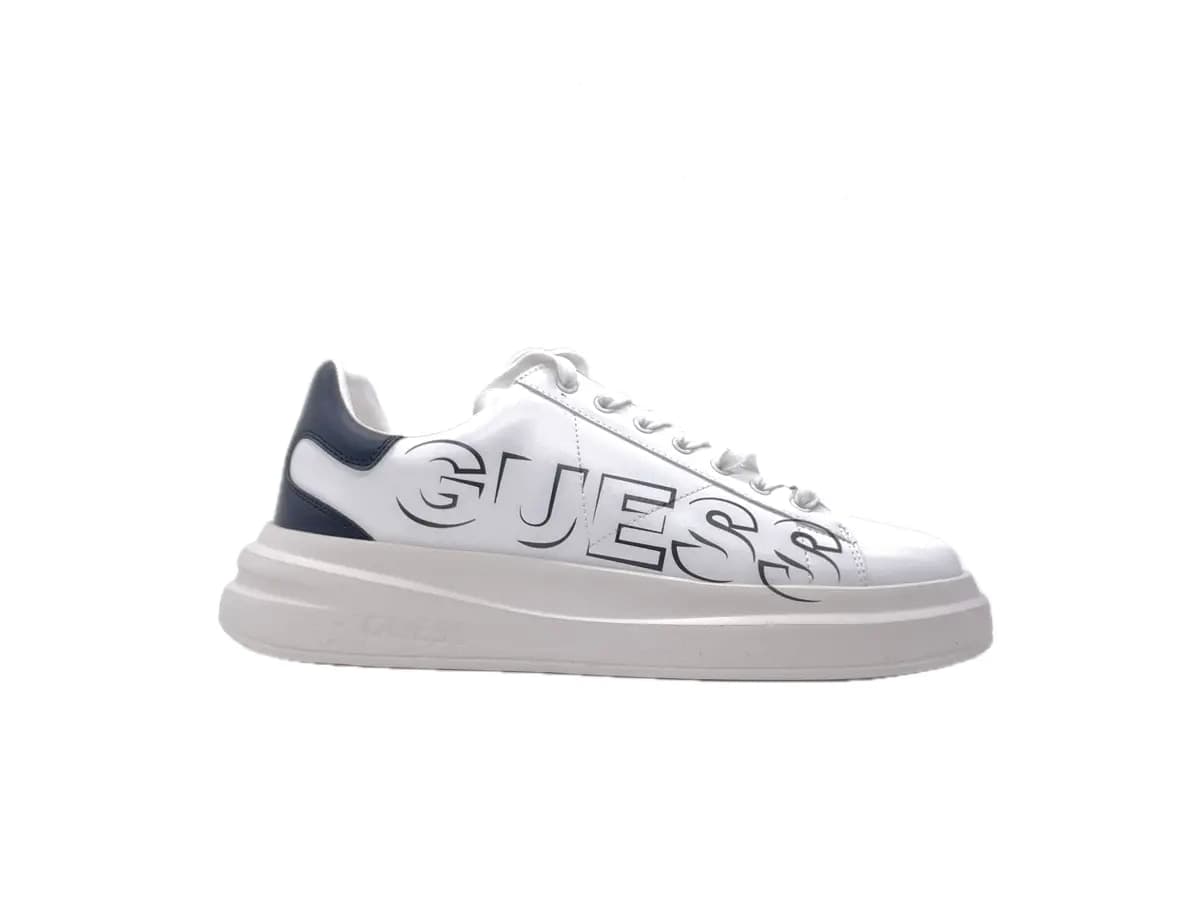 GUESS Sneakers Uomo White Black in Sneaker casual Calzature Durello - Agna, commercioVirtuoso.it