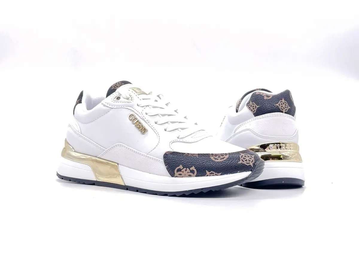 GUESS Sneakers donna FL5MOXFAL12 Bianco in Sneaker casual Calzature Durello - Agna, commercioVirtuoso.it
