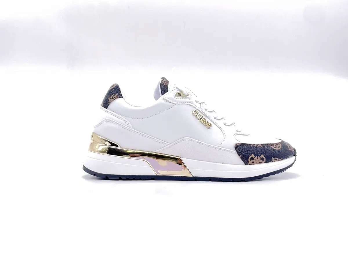 GUESS Sneakers donna FL5MOXFAL12 Bianco in Sneaker casual Calzature Durello - Agna, commercioVirtuoso.it