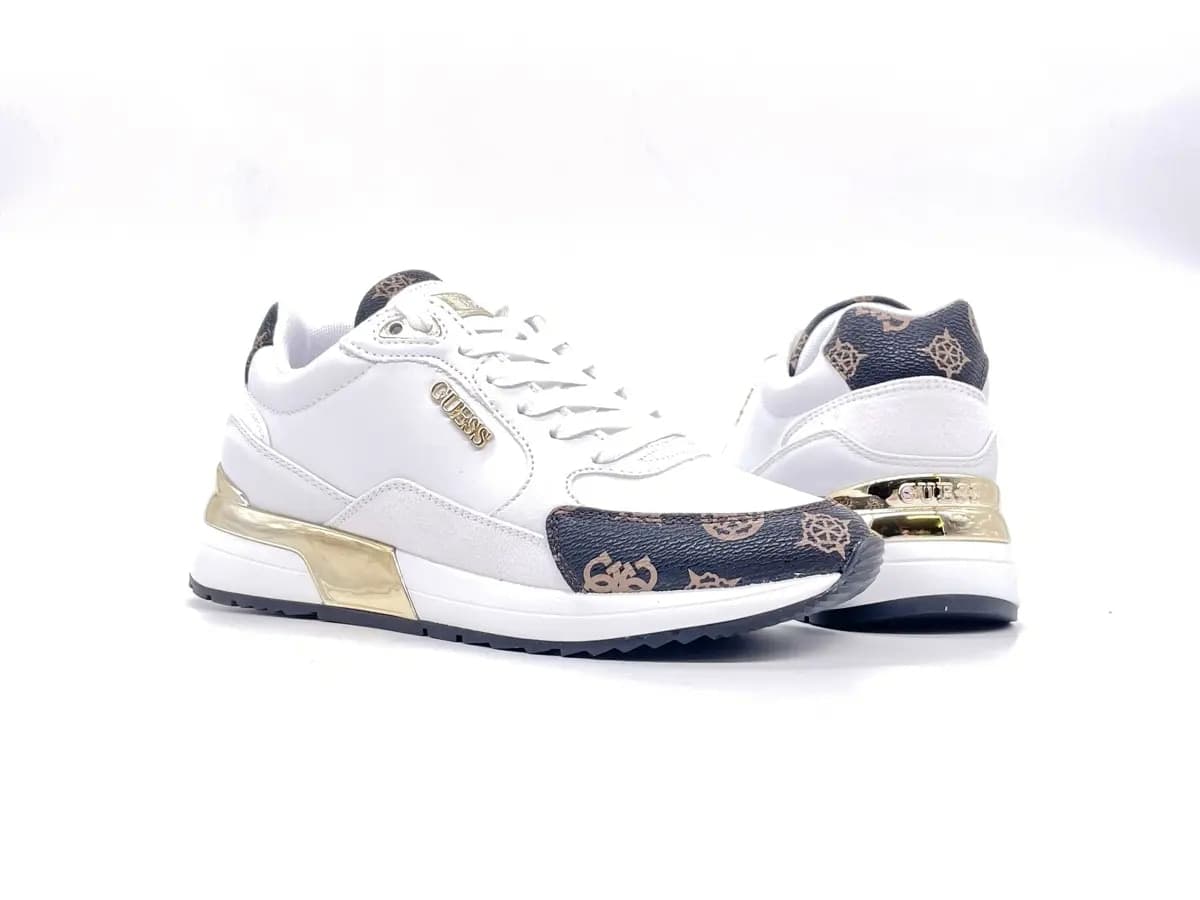 GUESS Sneakers donna FL5MOXFAL12 Bianco in Sneaker casual Calzature Durello - Agna, commercioVirtuoso.it
