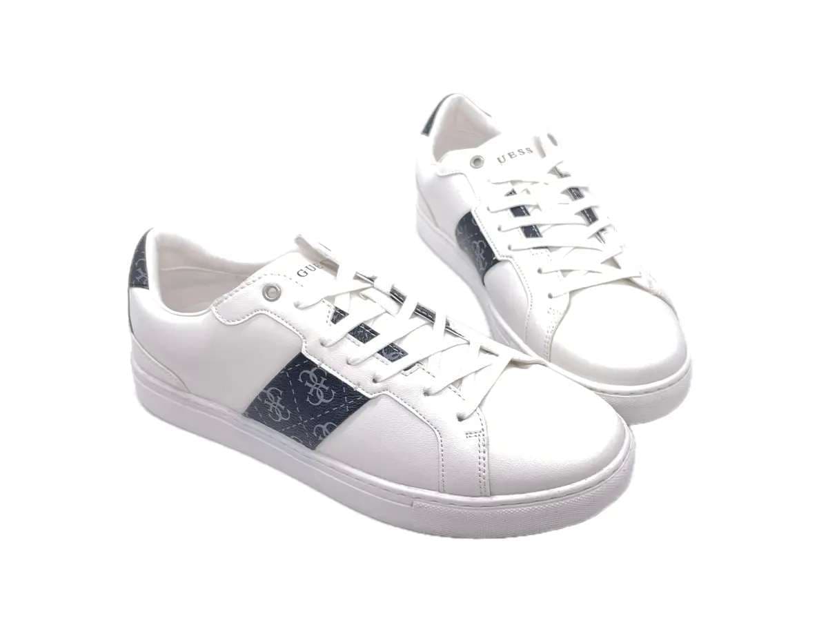 GUESS Sneakers Uomo Bianca con fascia Monogram - 6