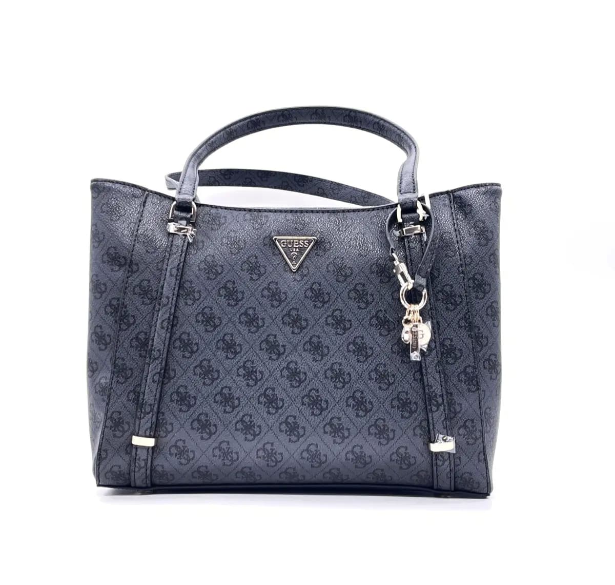 GUESS Borsa a Spalla Donna ECO ERICA Coal Logo - 5