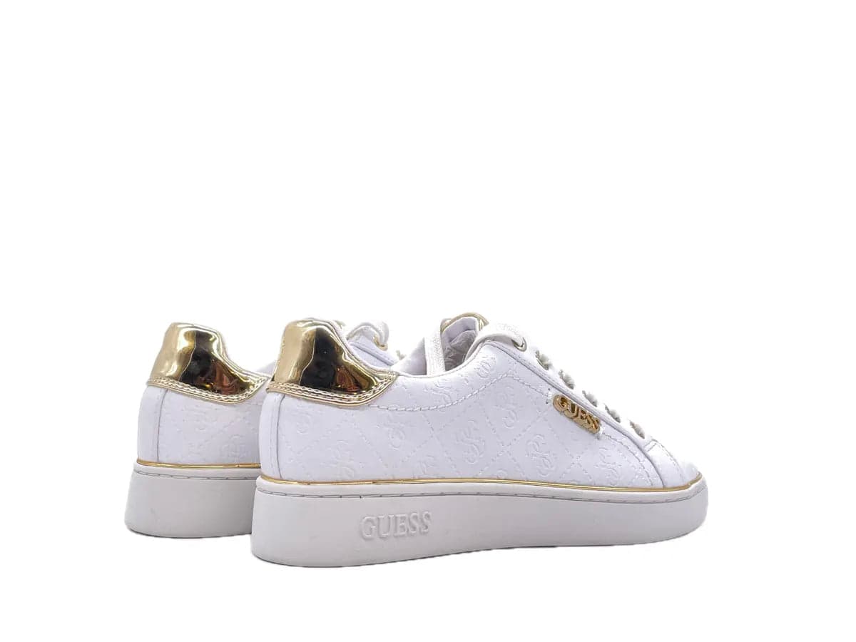 GUESS Sneakers Donna Bianco Gold in Sneaker casual Calzature Durello - Agna, commercioVirtuoso.it