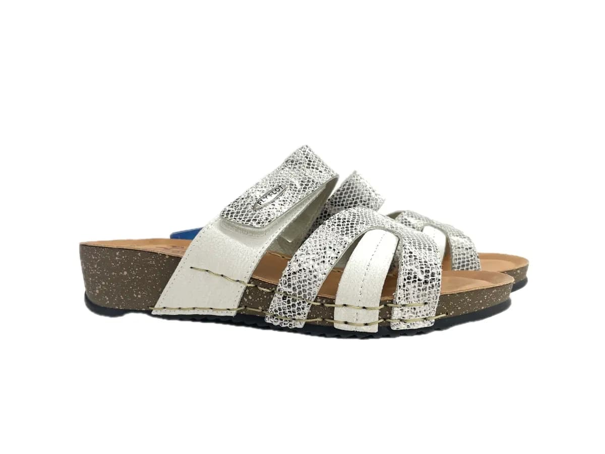FLY FLOT Donna Ciabatta Aperta Capriana Bianco in Pantofole Calzature Durello - Agna, commercioVirtuoso.it