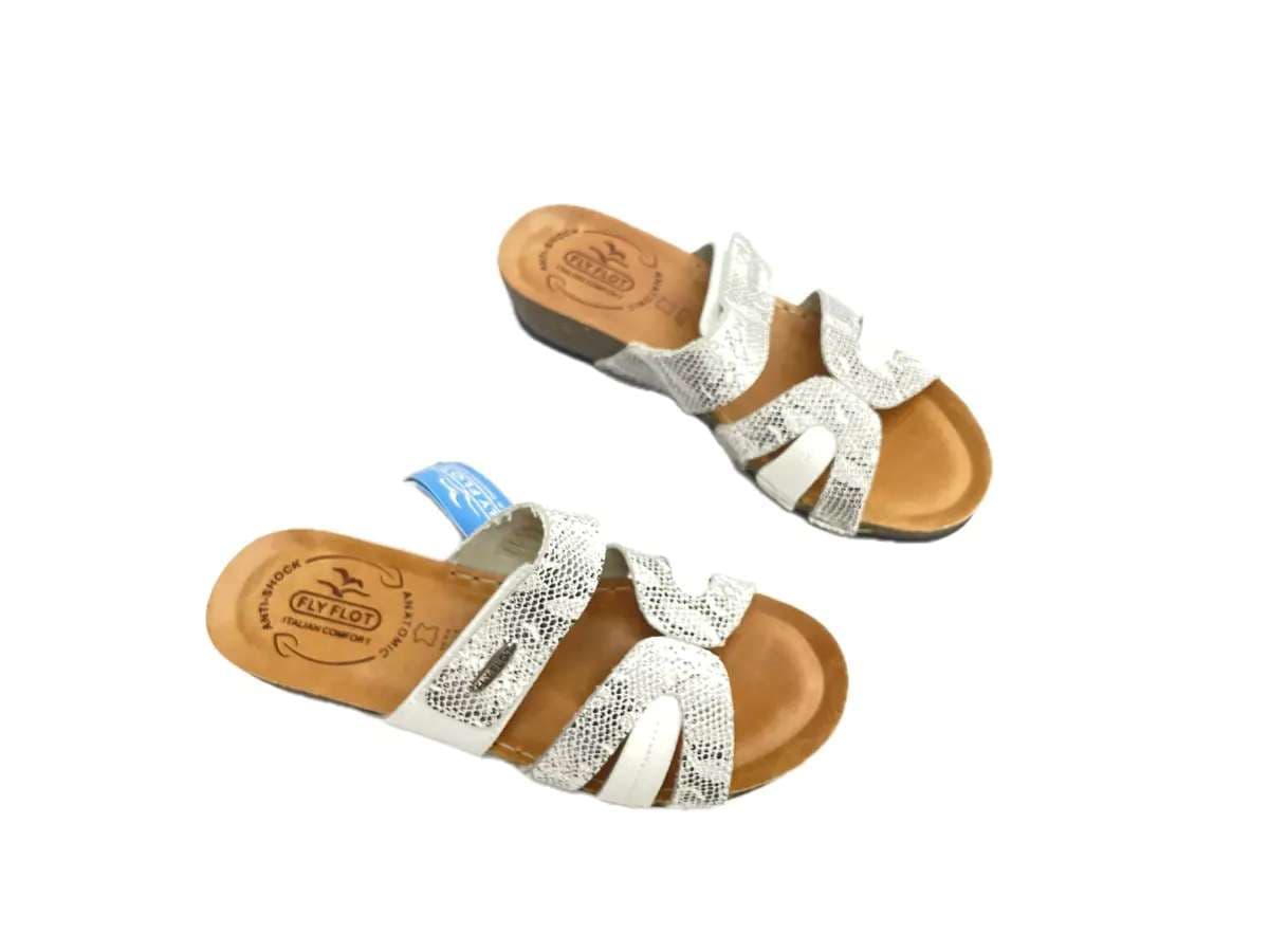 FLY FLOT Donna Ciabatta Aperta Capriana Bianco in Pantofole Calzature Durello - Agna, commercioVirtuoso.it
