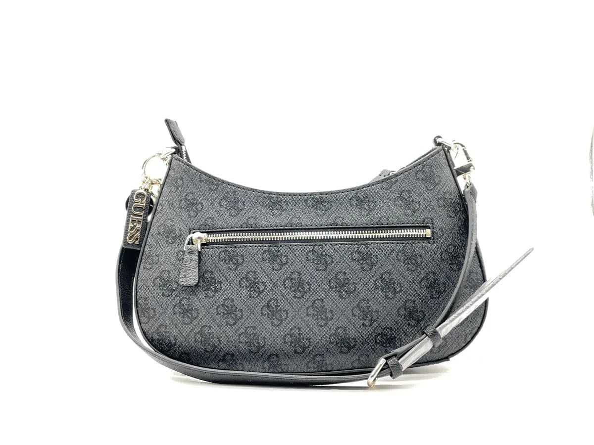 GUESS Borsa mezzaluna a spalla donna NOELLE II Coal Logo in Borse a spalla Calzature Durello - Agna, commercioVirtuoso.it