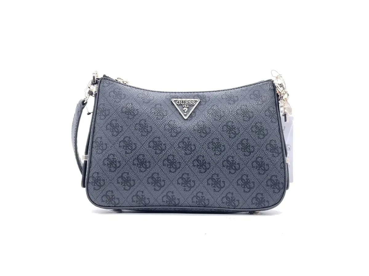 GUESS Borsetta a spalla donna ECO ERICA Coal Logo - 5