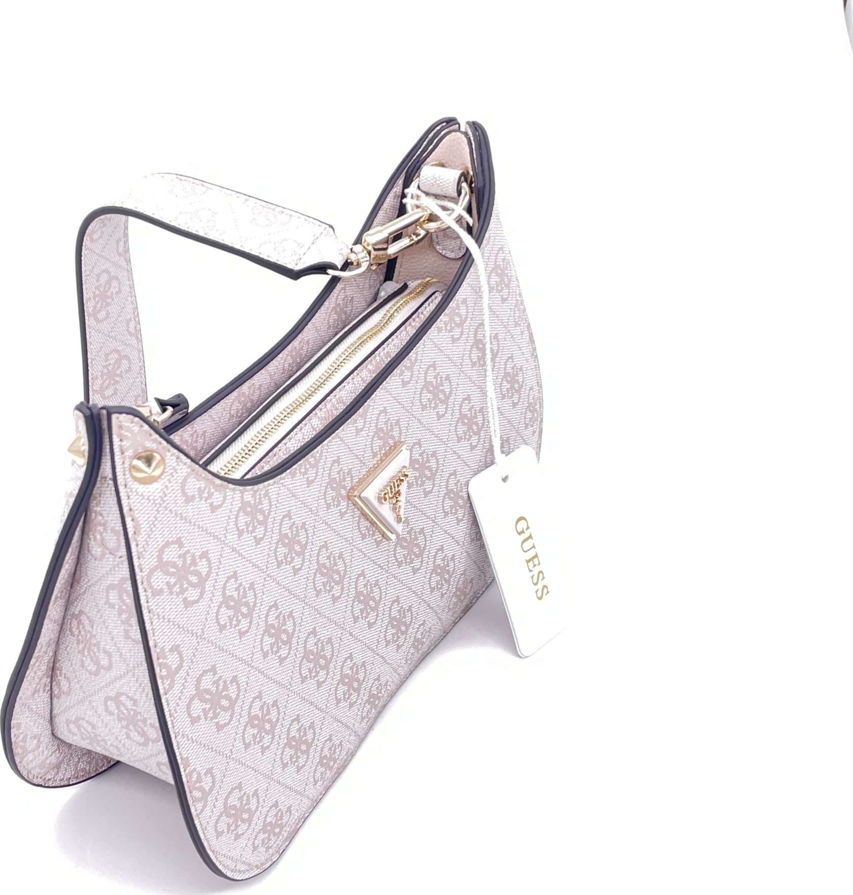 GUESS Borsa Meridian Mini Rosa Antico Loggata - 4
