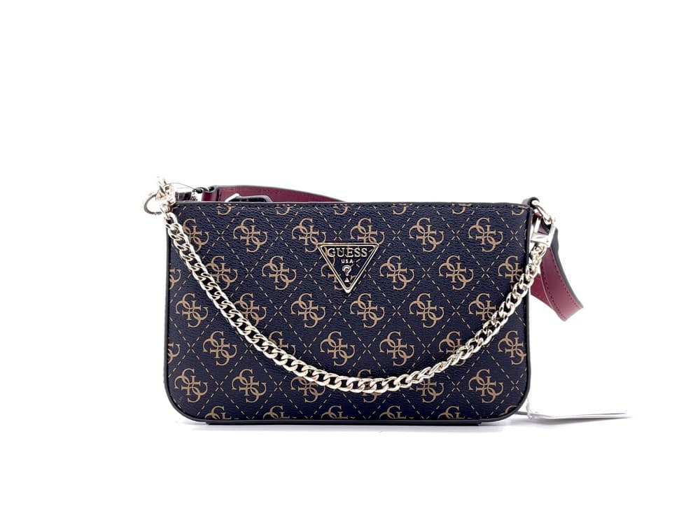 GUESS Borsa Noelle Mini Brown - 5