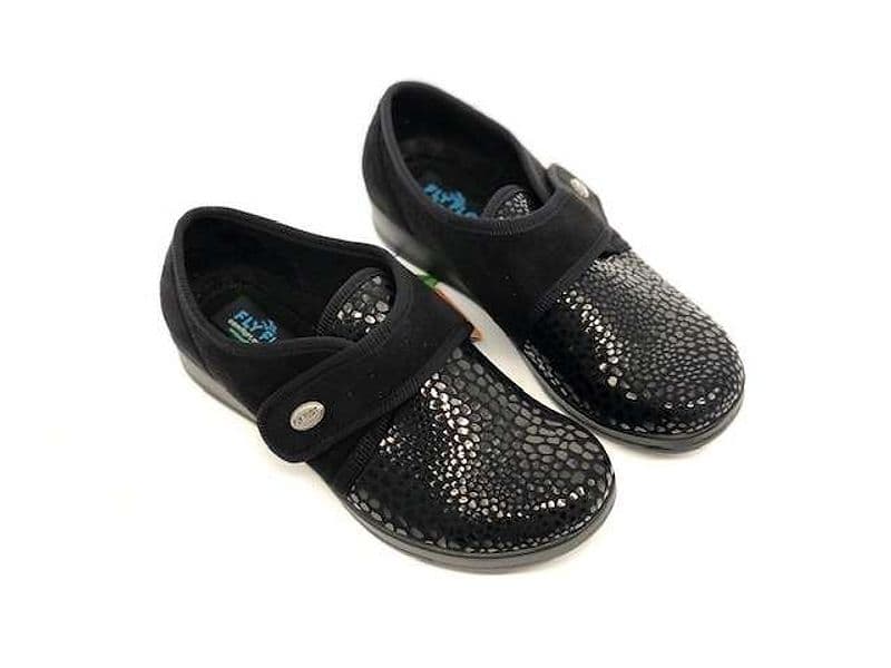 FLY FLOT Pantofola donna Agnosine Nero in Pantofole Calzature Durello - Agna, commercioVirtuoso.it