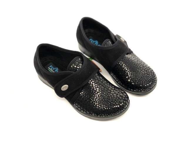 FLY FLOT Pantofola donna Agnosine Nero in Pantofole Calzature Durello - Agna, commercioVirtuoso.it
