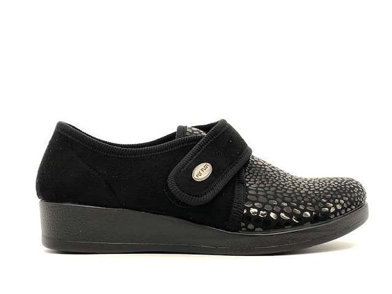 FLY FLOT Pantofola donna Agnosine Nero in Pantofole Calzature Durello - Agna, commercioVirtuoso.it