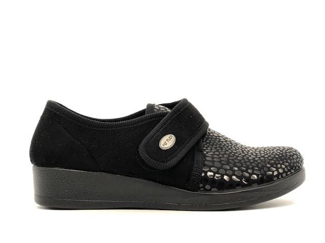 FLY FLOT Pantofola donna Agnosine Nero in Pantofole Calzature Durello - Agna, commercioVirtuoso.it