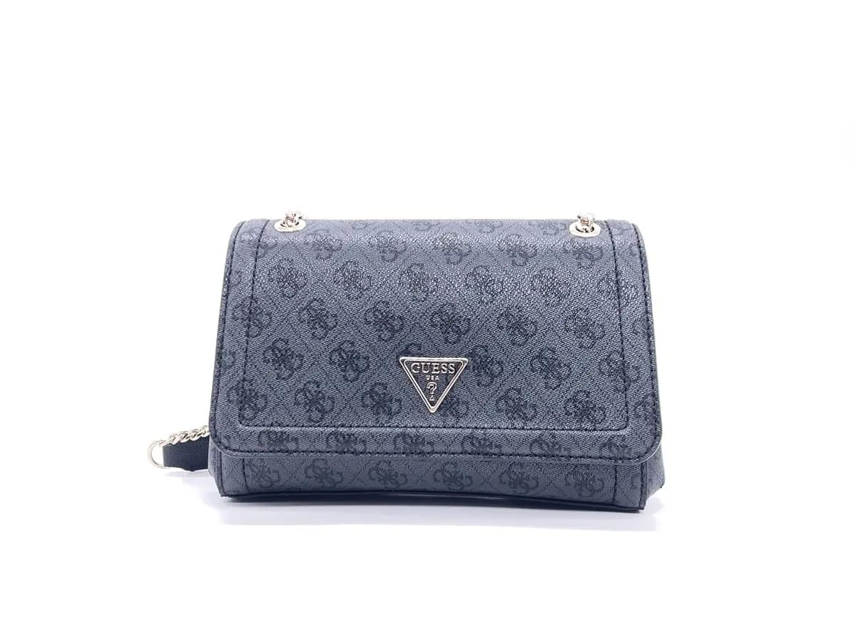 GUESS Borsa Tracolla Noelle Black Loggata - 5