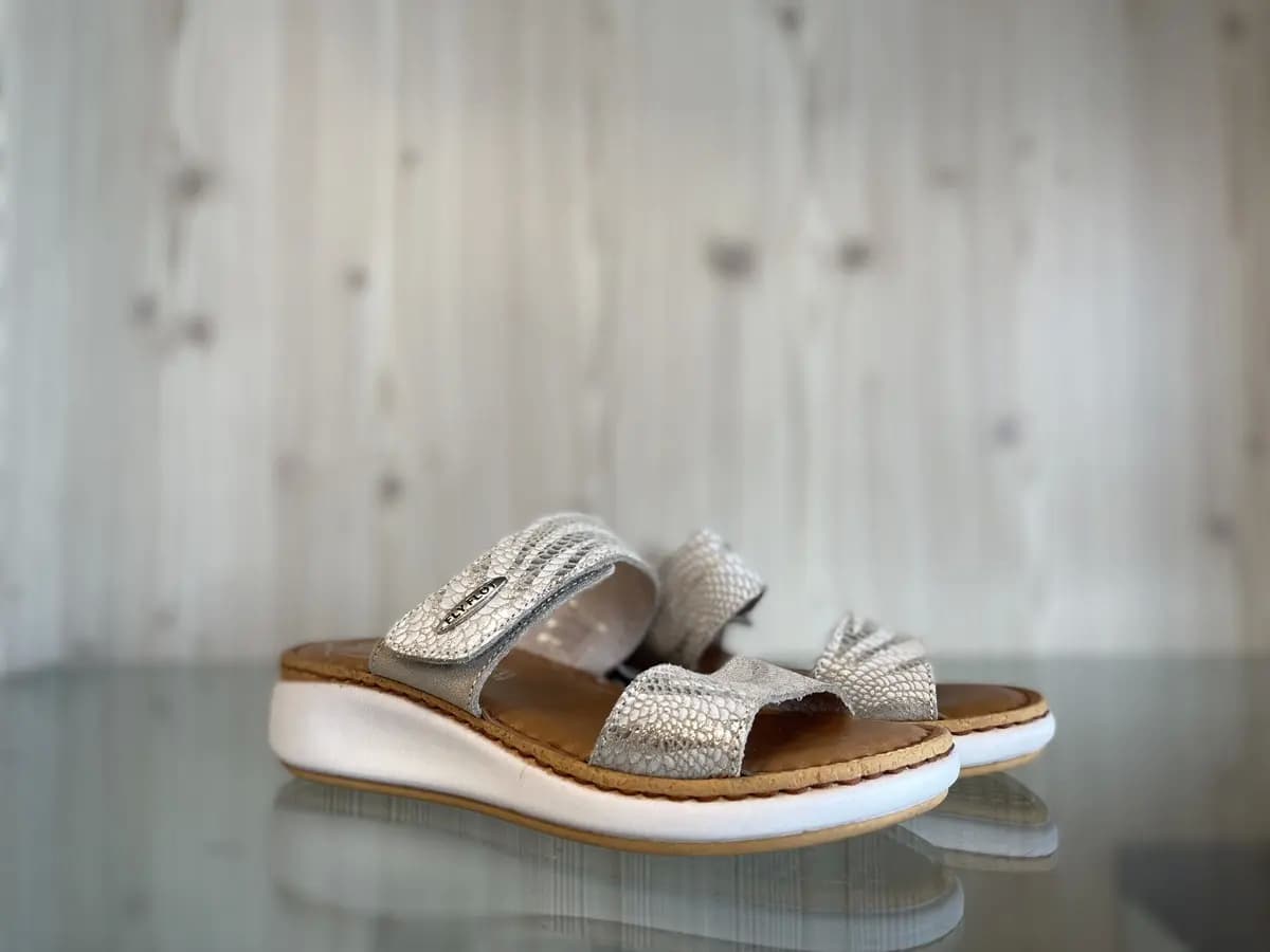 FLY FLOT Ciabatte Donna con Strappo Beige - 5