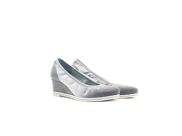 FIORELLA D'ORO Ballerina Con Zeppa Donna degradé Camoscio Terra - 5